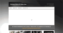 Desktop Screenshot of germanmotorandautocare.com